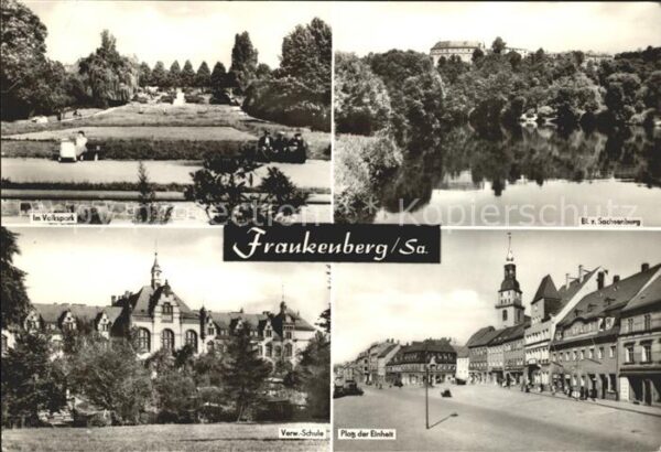Frankenberg Sachsen Volkspark Sachsenburg Platz Einheit