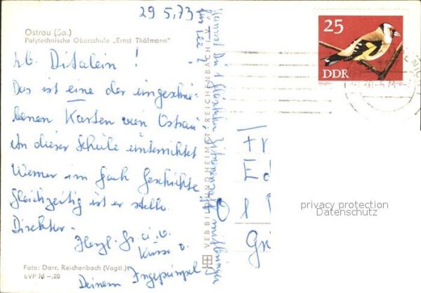 Ostrau Sachsen Polytechnische Oberschule Ernst Thälman – Bild 2