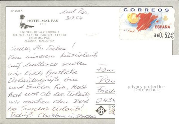 Alcudia Mallorca Hotel Mal Pas – Bild 2