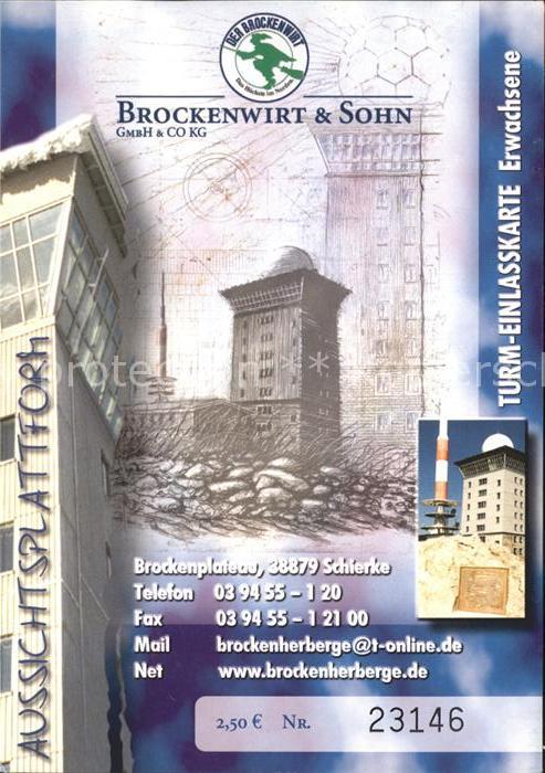 Schierke Harz Brockenwirt Sohn GmbH Aussichtsplattfor