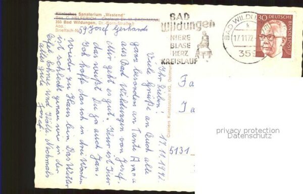 Bad Wildungen Klinisches Sanatorium Westend Speisesaa – Bild 2