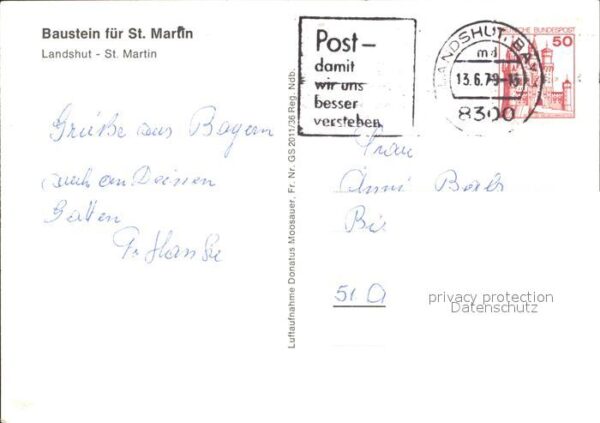 Landshut Isar Baustein St Martin St Martin – Bild 2