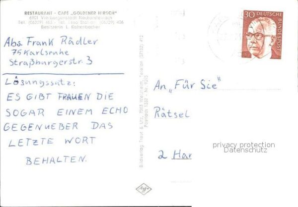 Neckarsteinach Restaurant Cafe Goldener Hirsch – Bild 2