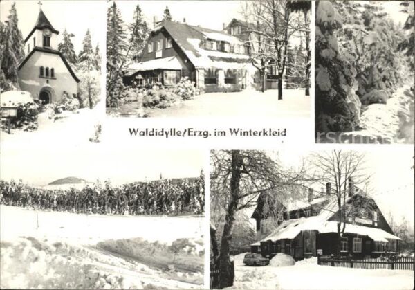 Waldidylle Kirche Häuser