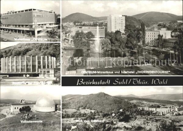 Suhl Thueringer Wald Warenhaus Centrum Interhotel Thüringent