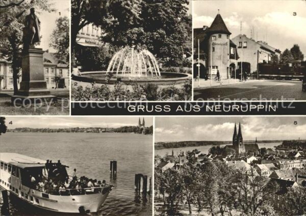 Neuruppin Schinkel Denkmal Springbrunnen Karl Mar