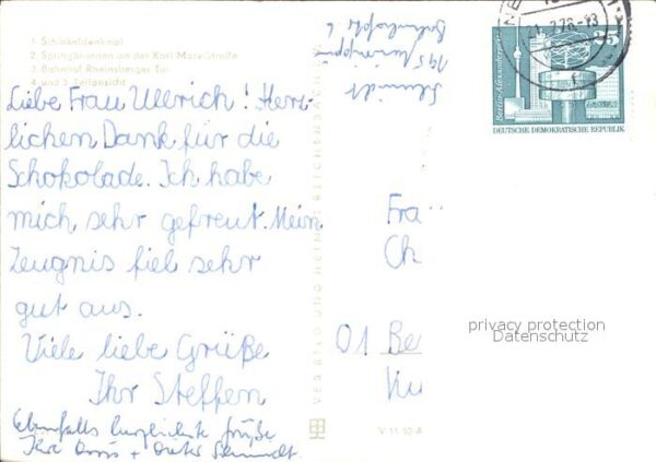 Neuruppin Schinkel Denkmal Springbrunnen Karl Mar – Bild 2