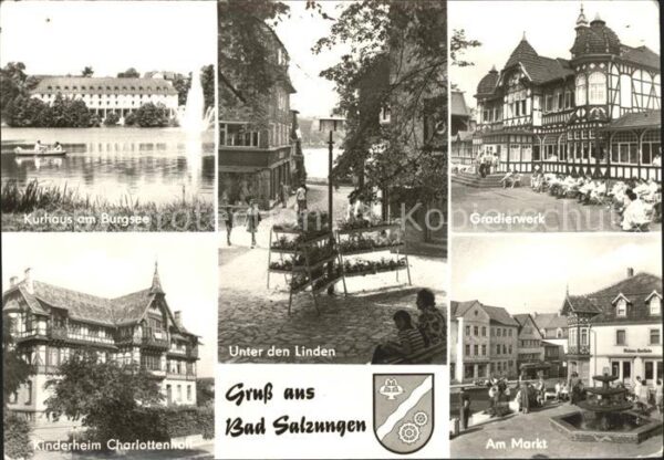 Bad Salzungen Kurhaus Burgsee Gradierwerk Markt Unter