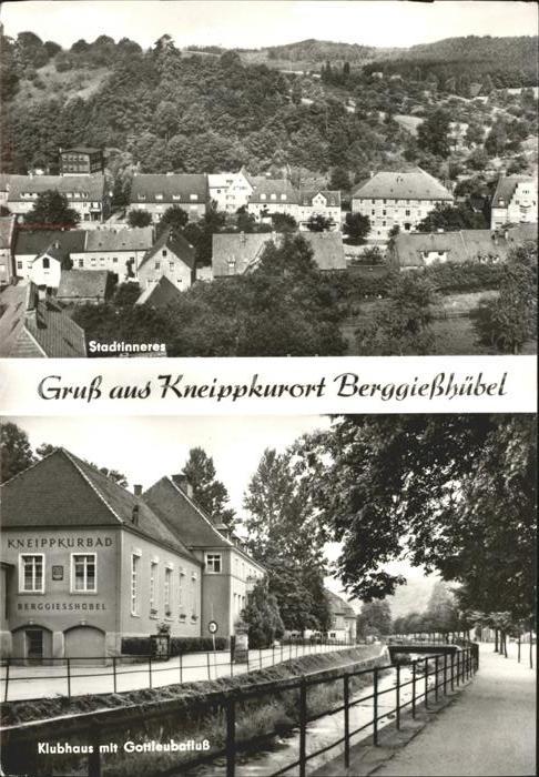 Berggiesshuebel Stadtinneres Klubhaus Gottleubafluss