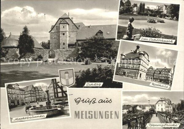Melsungen Fulda Schlosspark Rathaus Pennigbrücke Schlos
