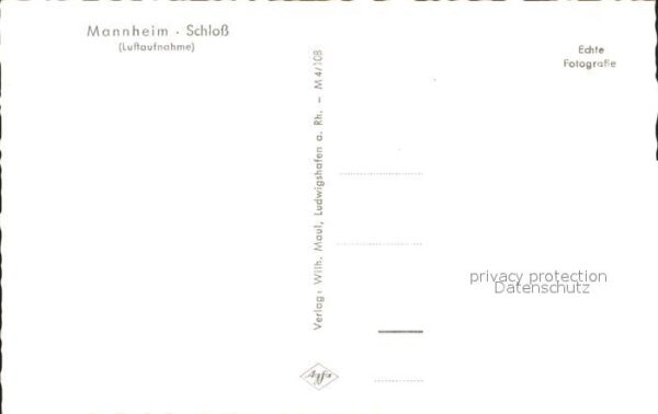 Mannheim Fliegeraufnahme Schloss – Bild 2