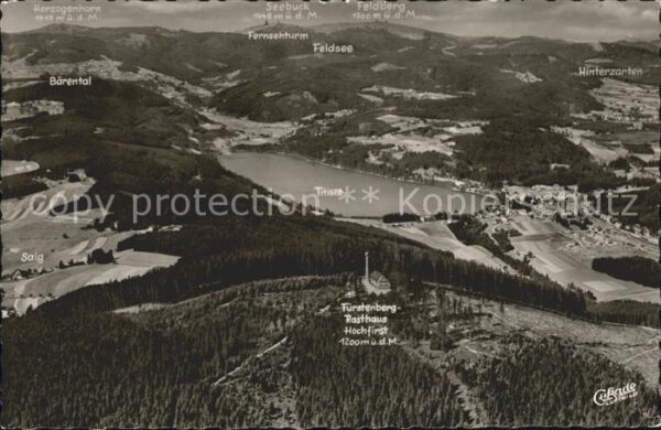 Titisee-Neustadt Fliegeraufnahme Berggasthaus Fürstenber