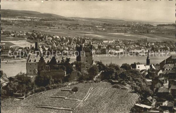 Bingen Rhein Burg Klopp und Rüdesheim