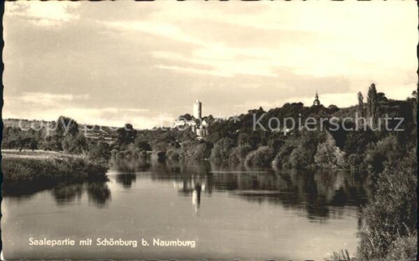 Naumburg Saale mit Saale und Schönburg