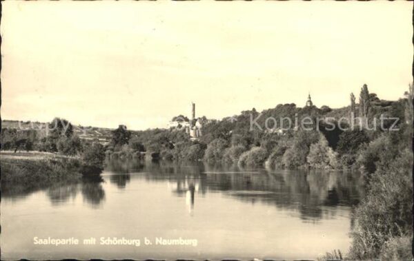 Naumburg Saale mit Saale und Schönburg