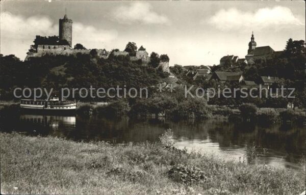 Naumburg Saale mit Saale und Schönburg Motorschiff Fre