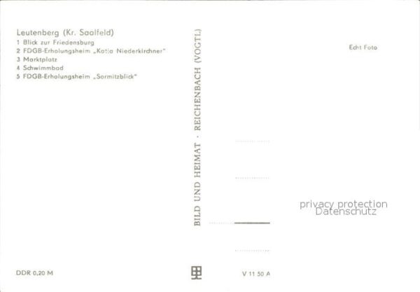 Leutenberg Thueringen Friedensberg FDGB Erholungsheim Katja N – Bild 2