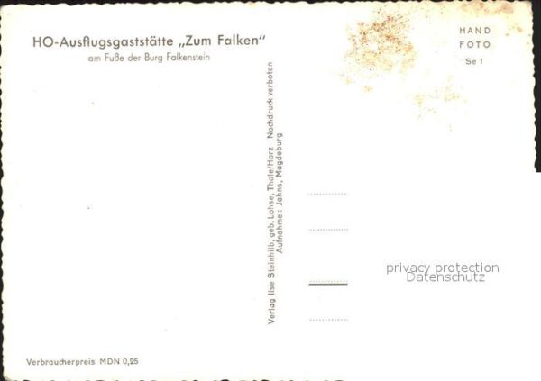 Falkenstein Harz Selketal HO Gasstätte Zum Falken – Bild 2