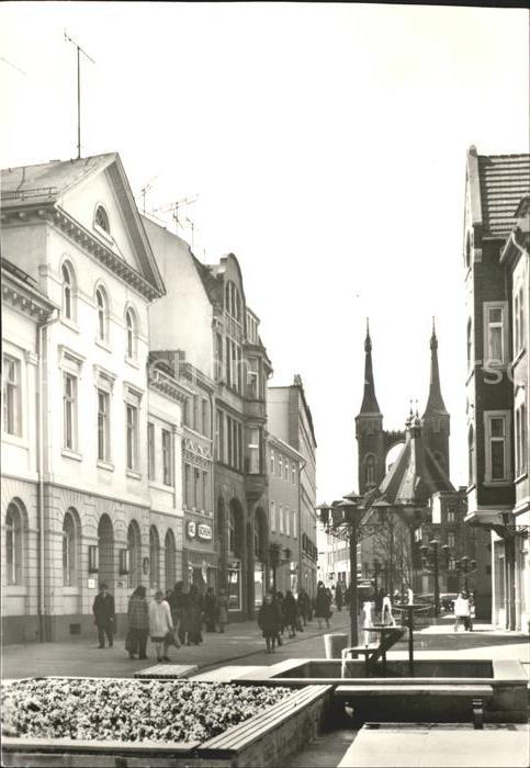 Koethen Anhalt Altstadt Kirche und Holzmarkt