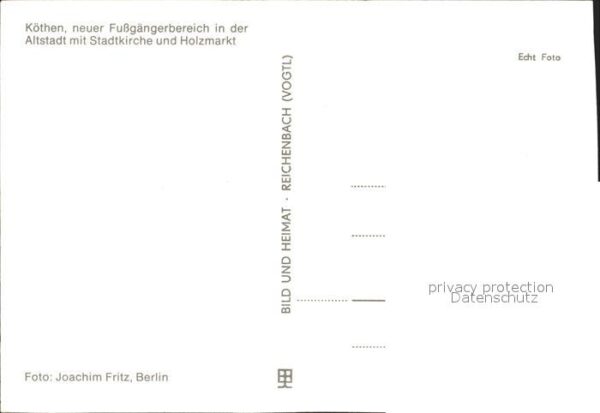 Koethen Anhalt Altstadt Kirche und Holzmarkt – Bild 2