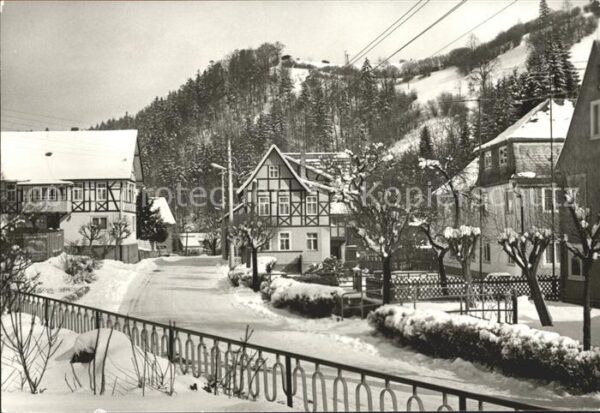 Rohrbach Saalfeld Ortspartie im Winter