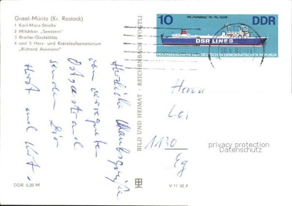 Graal-Mueritz Ostseebad Karl Marx Strasse Milchbar-Seestern San – Bild 2