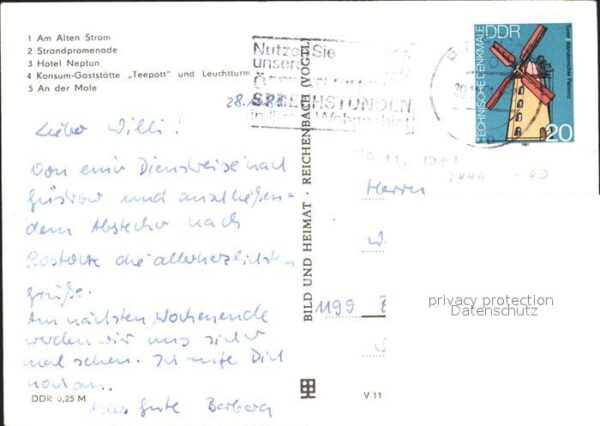 Warnemuende Ostseebad Alter Strom Strandpormenade Hotel-Neptu – Bild 2