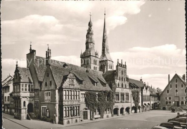 Lemgo Hansestadt Rathaus mit St. Nicolaikirch