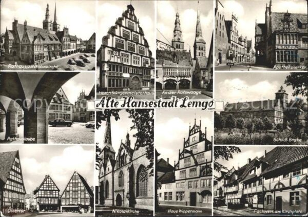 Lemgow Niedersachsen Hansestadt Schloss Brake Ratswaage Niko