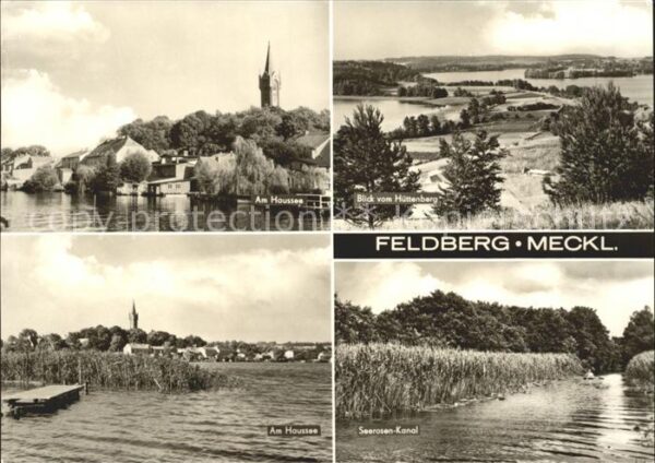 Feldberg Mecklenburg Bad Haussee Seerosen Kanal