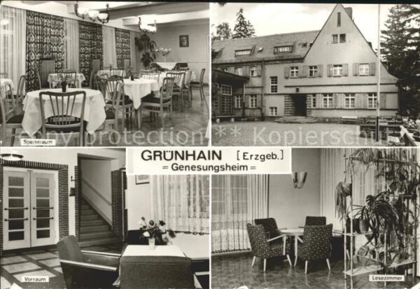 Gruenhain-Beierfeld Genesungsheim Lesezimmer Speiseraum Vor