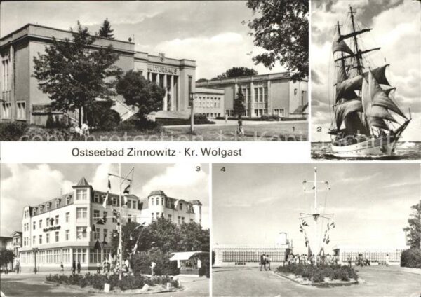 Zinnowitz Ostseebad Usedom Kurhaus Segelschulschiff Heim Glück auf
