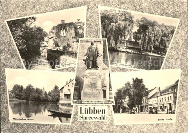 Luebbenau Spreewald Breite Strasse Stadtmauer Gerhardt Denk