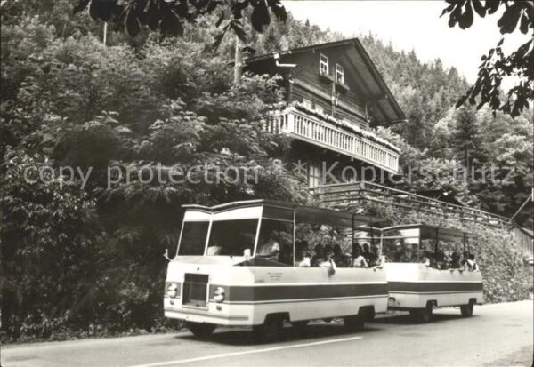 Schwarzburg Thueringer Wald Schwarzaexpress am Schweizerhaus