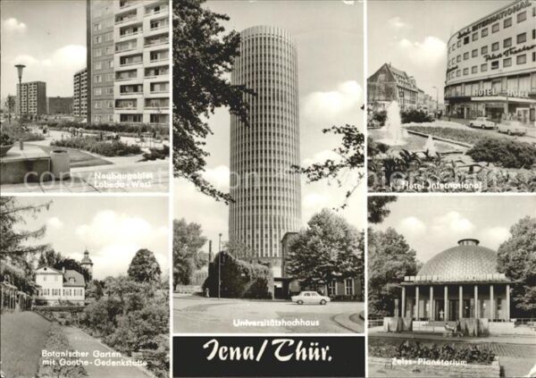 Jena Universitätshochhaus Hotel-Internationa
