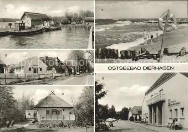 Dierhagen Ostseebad Hafen Strand Erholungsheim Ernst-Moritz
