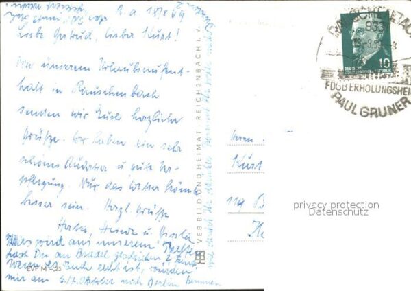 Rauschenbach Neuhausen FDGB Erholungsheim Paul Gruner Rauschen – Bild 2