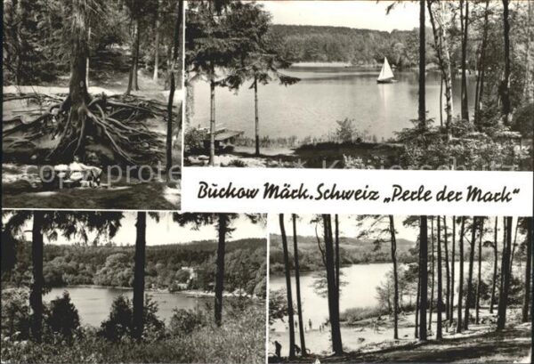 Buckow Maerkische Schweiz Schermützelsee am Weissen See