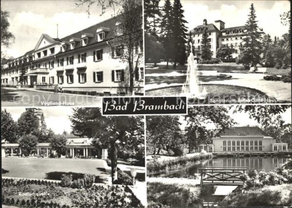 Bad Brambach Vogtland-Haus Sanatorium-Curie-Haus Rad