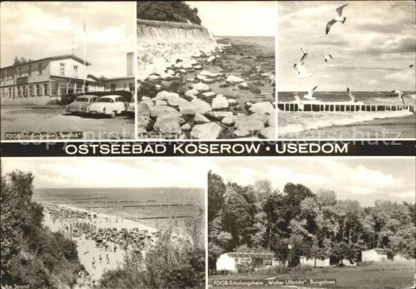 Koserow Ostseebad Usedom FDGB Erholunghseime Seeblick und Walter