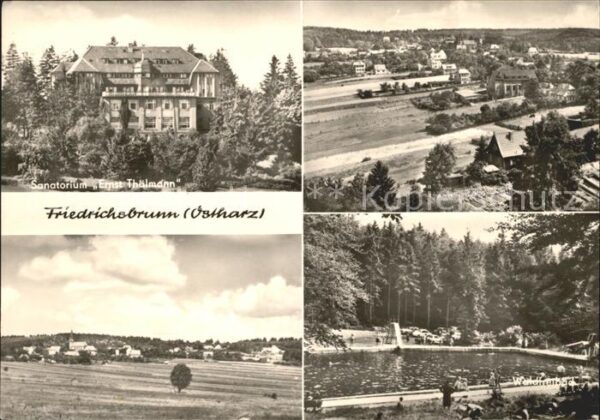 Friedrichsbrunn Harz Sanatorium Ernst Thälmann Waldfreibad