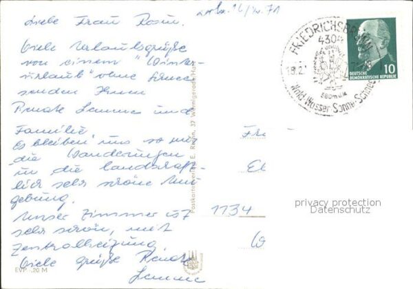 Friedrichsbrunn Harz Sanatorium Ernst Thälmann Waldfreibad – Bild 2