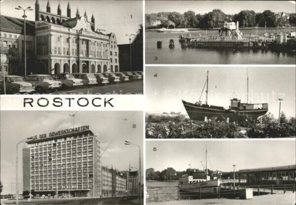 Rostock Warnow Rathaus Haus der Gewerkschaften