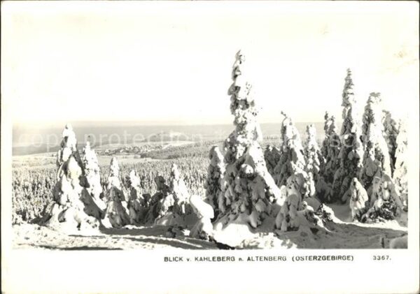 Altenberg Erzgebirge Blick vom Kahleberg