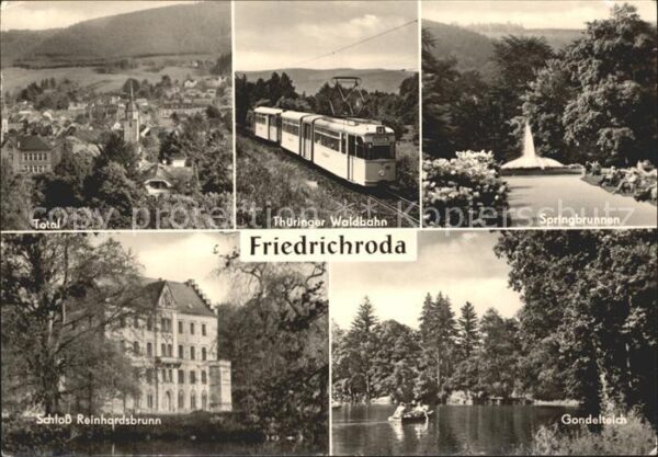 Friedrichsroda Schloss Reinhardsbrunn Waldbahn