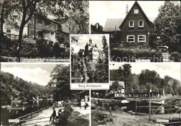 Kriebstein Burg Bootsanlegestelle Auenblick Waldha