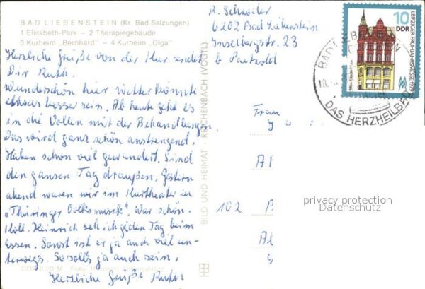 Bad Liebenstein Elisabeth Park Kurheime Bernhard und Ol – Bild 2
