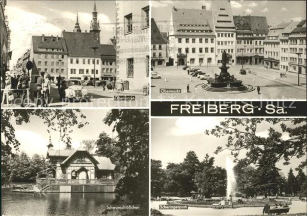 Freiberg Sachsen Obermarkt Schwanschlößchen