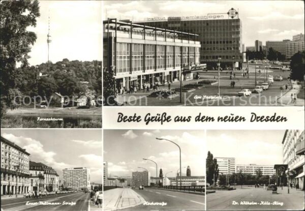 Dresden Fernsehturm Postplatz Hochstrasse