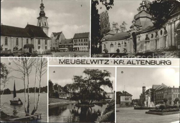 Meuselwitz Marktplatz Orangerie Hainbergsee Mühlte